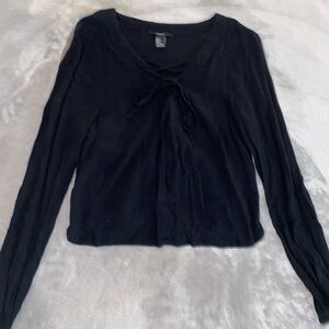 Black Long Sleeve Women's Top